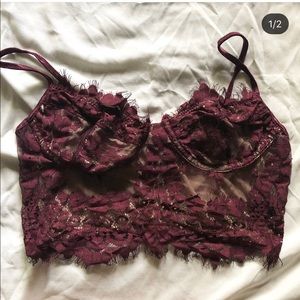 Shopsweetmayhem lace crop trop/bralette